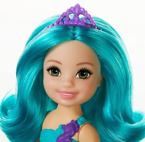 Imagem 9 de 12 de Conjunto De Mini Bonecas Barbie Chelsea Sereia - Mattel Ms