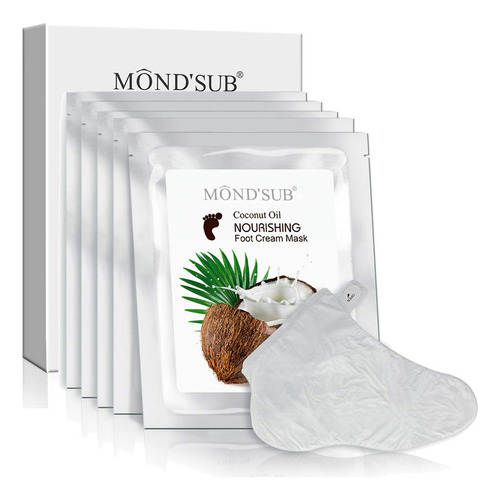 Pack 10 Mascarillas Hidratante Coconut Oil Para Pies Mondsub