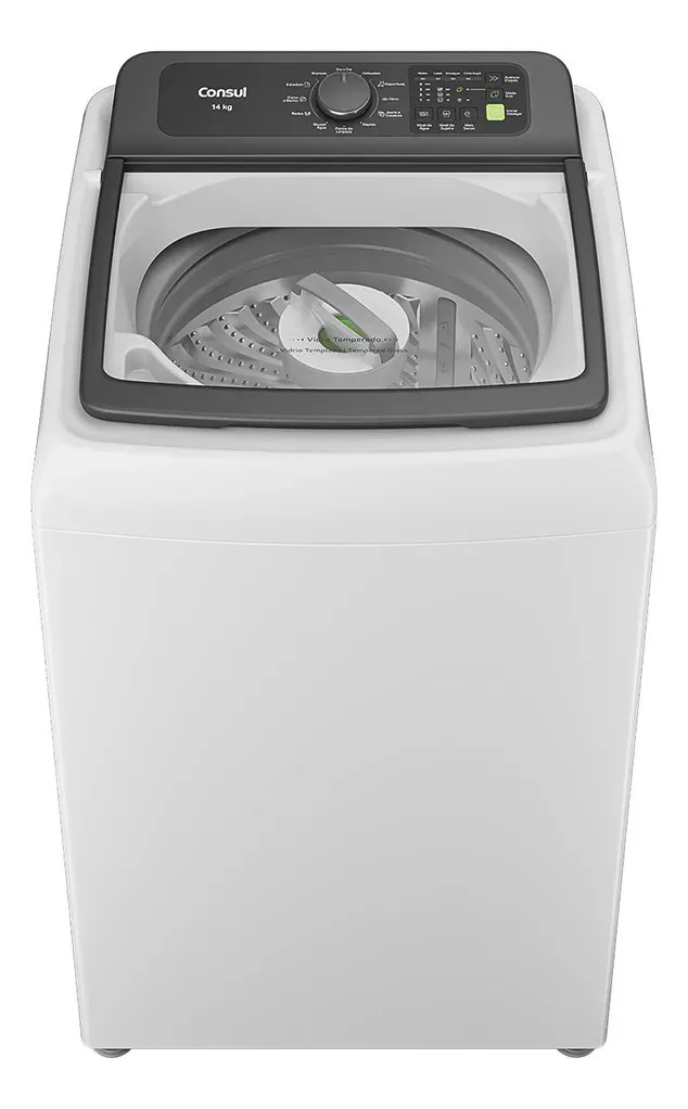 Máquina de Lavar Consul 14Kg Branca com Modo Eco - CWN14AB