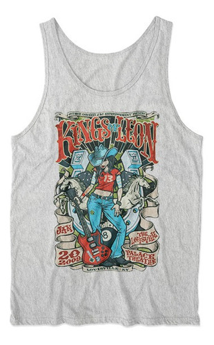 Musculosa King Of Leon Banda M2 Gris Melange