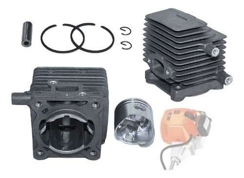 Kit Cilindro Motor Completo Virabrequim Motopoda Ht75