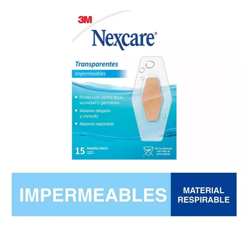 Apósitos transparentes impermeables, de Nexcare, 1, 1