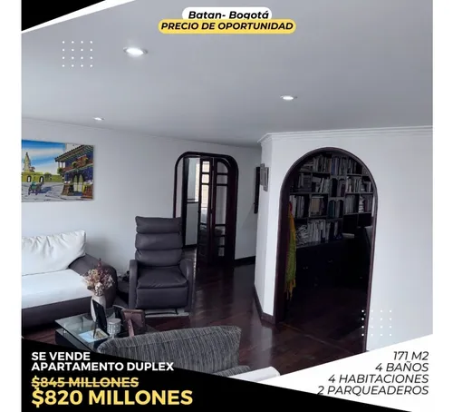 Venta Apartamento Duplex Batan Bogota Ubicación Privilegiada