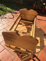 Comprar Cuna Mecedora Para Muñecas. Antigua Y Artesanal !!! Madera