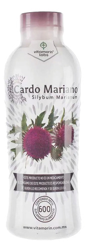 Cardo Mariano En Liquido Bote Con 600ml Sabor Herbal