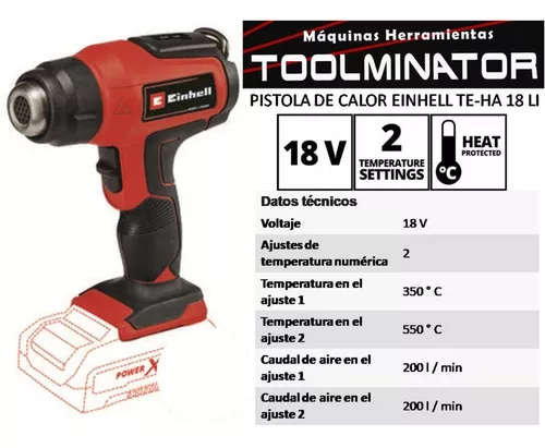 Pistola de calor Te-ha 18 Li Einhell - Promart