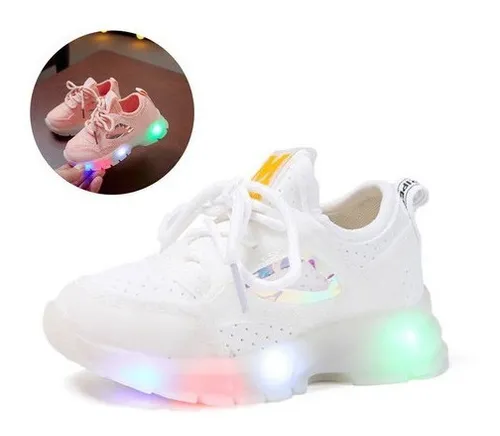 Zapatos Menina Menino Tenis Luz Led u Cuotas sin inter s