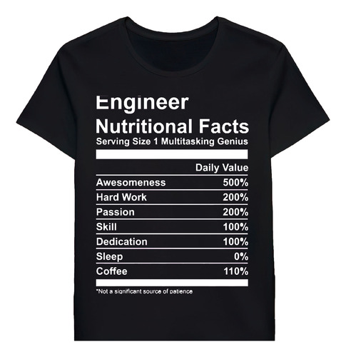 Remera Nutritional Facts Of Engineer 78441694