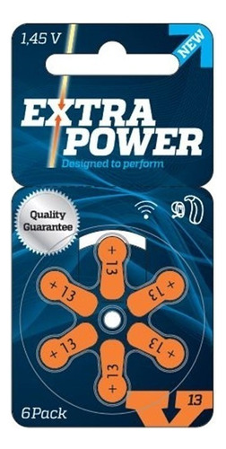 60 Pilhas Baterias P/ Aparelho Auditivo - Extra Power Tam.13