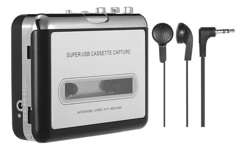 Toca Fita Cassete Play Conversor Mp3 Audio Portátil Usb Pen