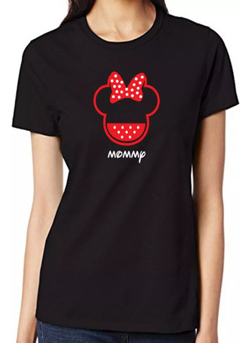 Remera 4 Familia Mickey Personaliza Nombres Infantil