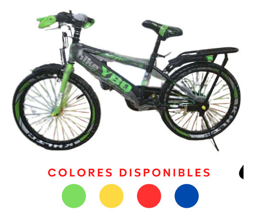 Bicicleta Rin 20 Con Parrillera Ybo Unisex