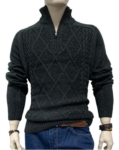 Sweater Hombre London Gris  Mario Haddad
