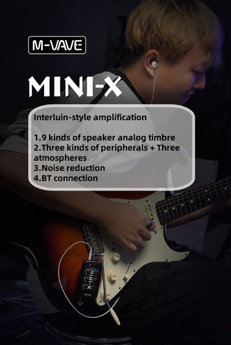 Interfaces De Guitarra M-vave Mini-x Práctica Shows Estúdio