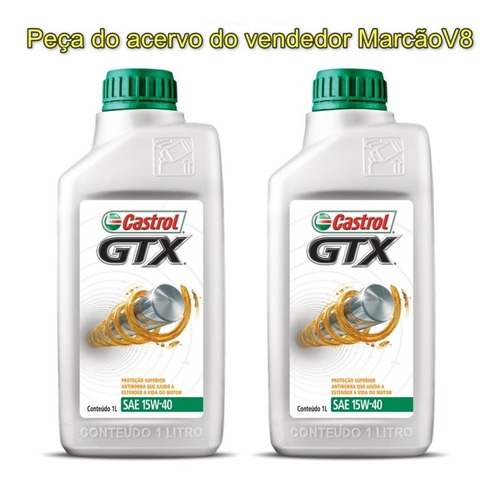 2 Óleo Castrol Gtx 15w40 Mineral Api Sl Sae Anti Borra