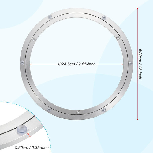 Rodamiento Giratorio De Aluminio Lazy Susan, Base Giratoria
