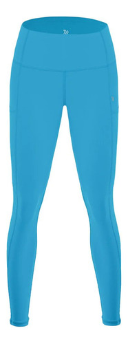 Pantalón De Licra Mujer Vibrant Sportfitness Azul
