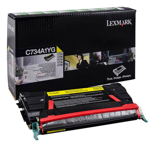 Toner Lexmark Amarillo C734a1yg C734 C736 X734 X736 X738