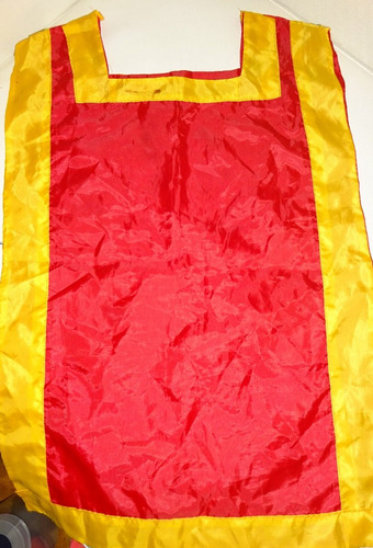 Disfraz Soldado Romano Casaca Rojo Amarillo Raso Gladiador