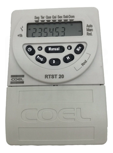 Timer Temporizador Digital Branco 100-240vca Rtst20 Coel