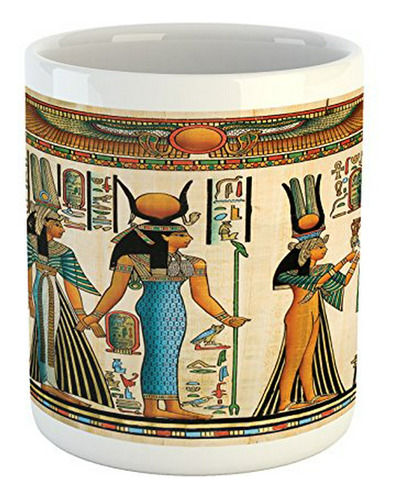 Taza Egipcia Lunarable Nefertari Isis 11 Oz. 