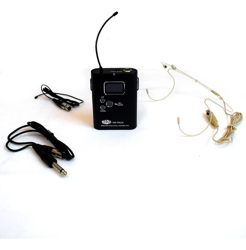 Micrófono De Vincha Nady Nd-pack Con Transmisor Inalambrico Color Negro