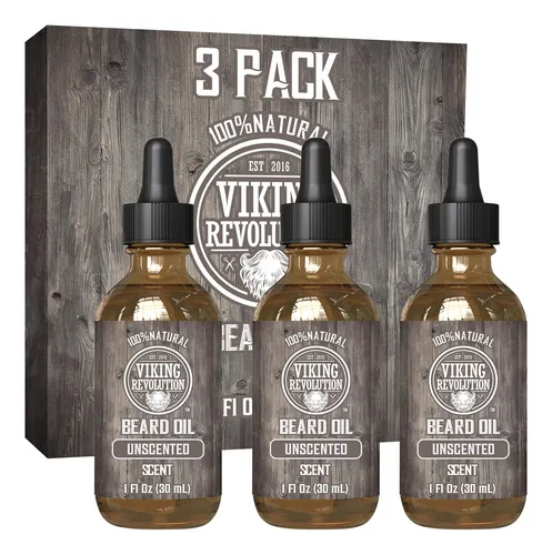 Óleo De Barba Viking Revolution Sem Perfume Com Óleo De Argã