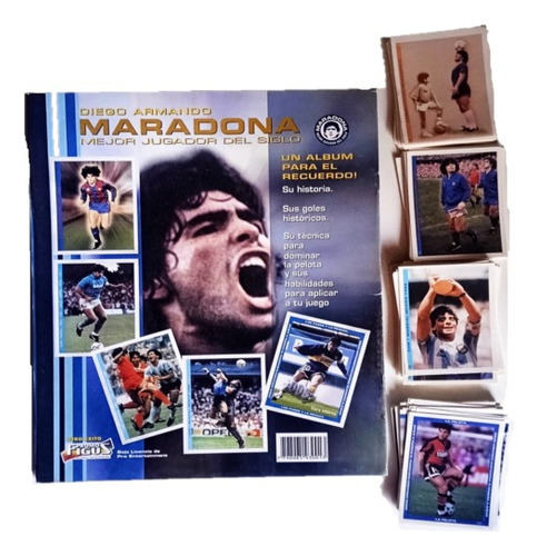 Álbum Diego Maradona Jugador Del Siglo Completo A Pegar