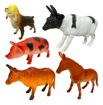Comprar Fazendinha 6 Animais Emborrachados Fazendo Vaca Porco Cavalo