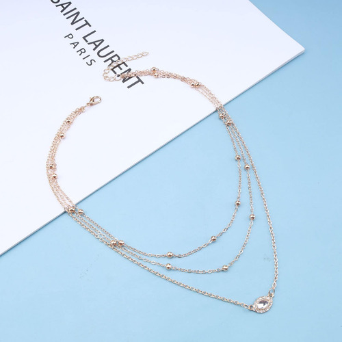 Aneneiceera Gargantilla Bohemia Con Diamantes De Imitación E