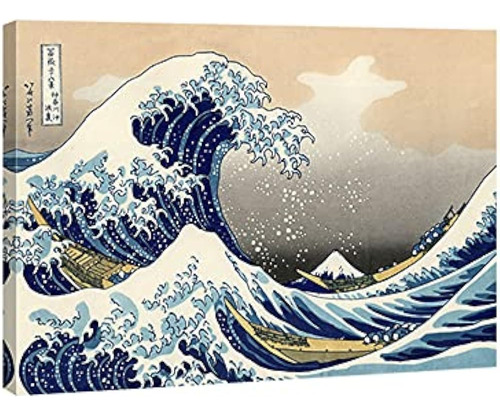 Wieco Art Great Wave Of Kanagawa Katsushika Hokusai Impresio