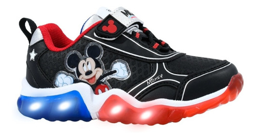 Zapatillas Disney Mickey Mouse Con Luces Orig Footy Manias