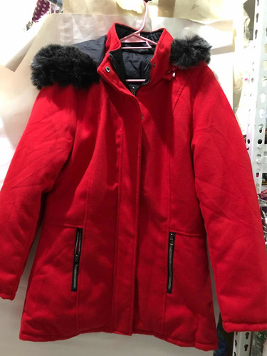 Chamarra Abrigo De Invierno Para Mujer Moda Rojo