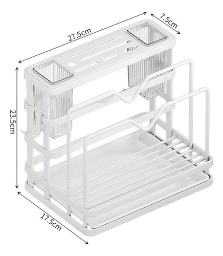 Estante De Drenaje For Almacenamiento De Platos, Escurridor