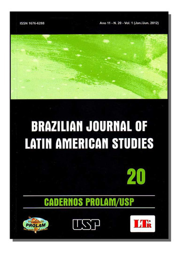 Cadernos Prolam / Usp Ano 10 Nr 19 Vol.02, De Diversos Autores., Vol. Direito. Editora Ltr Editora, Capa Mole Em Português, 20