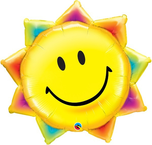 Globo Microfoil 35  87,5cm Smile Sol Emoji - Qualatex