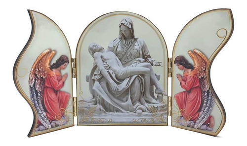 Capela Adorno Nossa Senhora Pietá Com Porta Ondulada