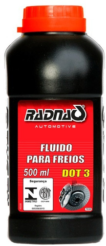 Fluido Freio Dot3 500ml - Radnaq - 15 Unidades