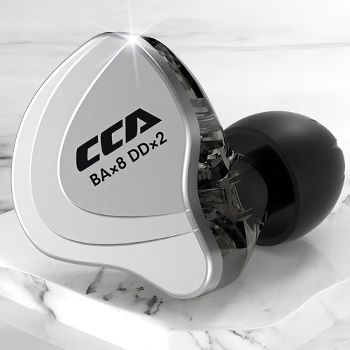 Cca C10 Auriculares Con Cable Monitor Oído, 4ba+1dd Híbridos
