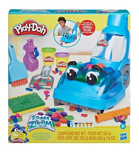 Play-doh Aspiradora Zoom Zoom Hasbro 5 Latas Y 6 Accesorios