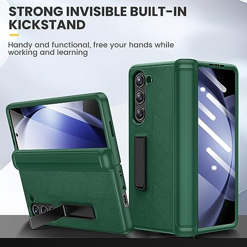 Funda Con Bisagra Para Samsung Z Fold 5 Verde
