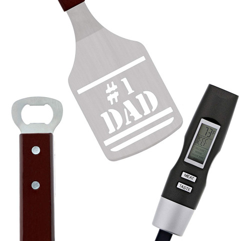 Panoware Bbq Grill Tools Set Para Papá, Juego De 4 P