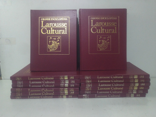 Enciclopédia Larousse Cultural Completa , 24 Volumes . (Usado)