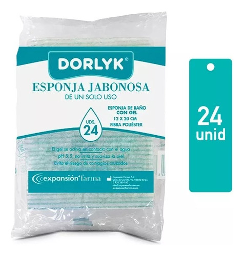 1 X 24 Unidades Esponjas Jabonosas Dorlyk Adulto Mayor Napas