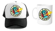 Comprar Gorra Unisex De Malla Y Taza 11oz Bender Kill All Humans