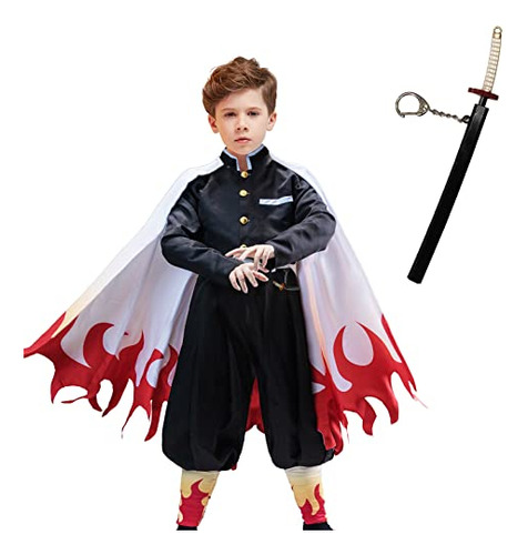 Demon Slayer Cosplay Rengoku Costume Kids Anime 8dnqg