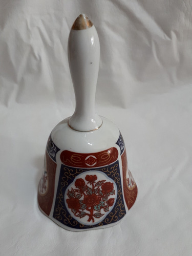 Deco - Campana De Cerámica Oriental Con Mango 14x8 Cm