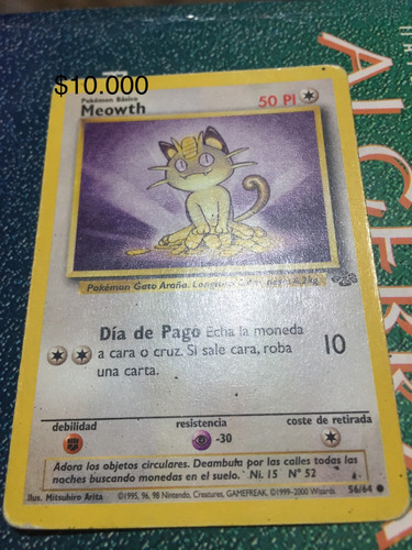 Carta Pokemon-meowth-usada