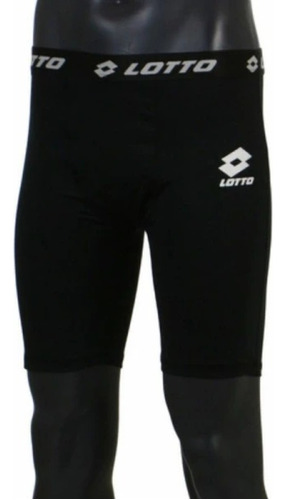 Calza Lotto Futbol Hombre Negro - Menpi