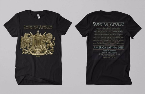 Sons Of Apollo - Tour 2018 - Modelo 2 - Remera